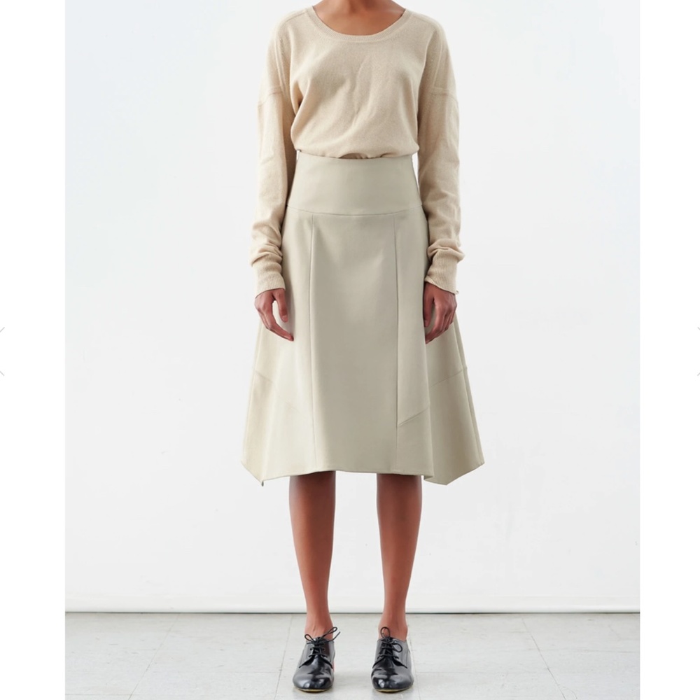 Zero + Maria Cornejo 100% Lambskin Skirt. BRAND NEW